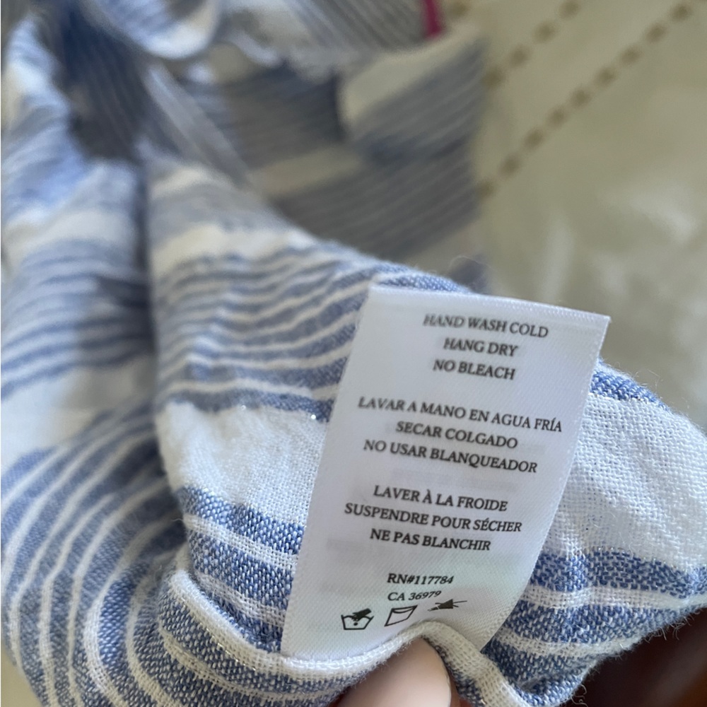 Rails Linen Short-Sleeve Button-Down Top - image 3